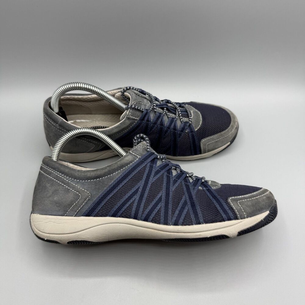 Dansko Honor Women’s Blue Leather Comfort Sneaker Walking Shoes EU 39W US 8.5-9W